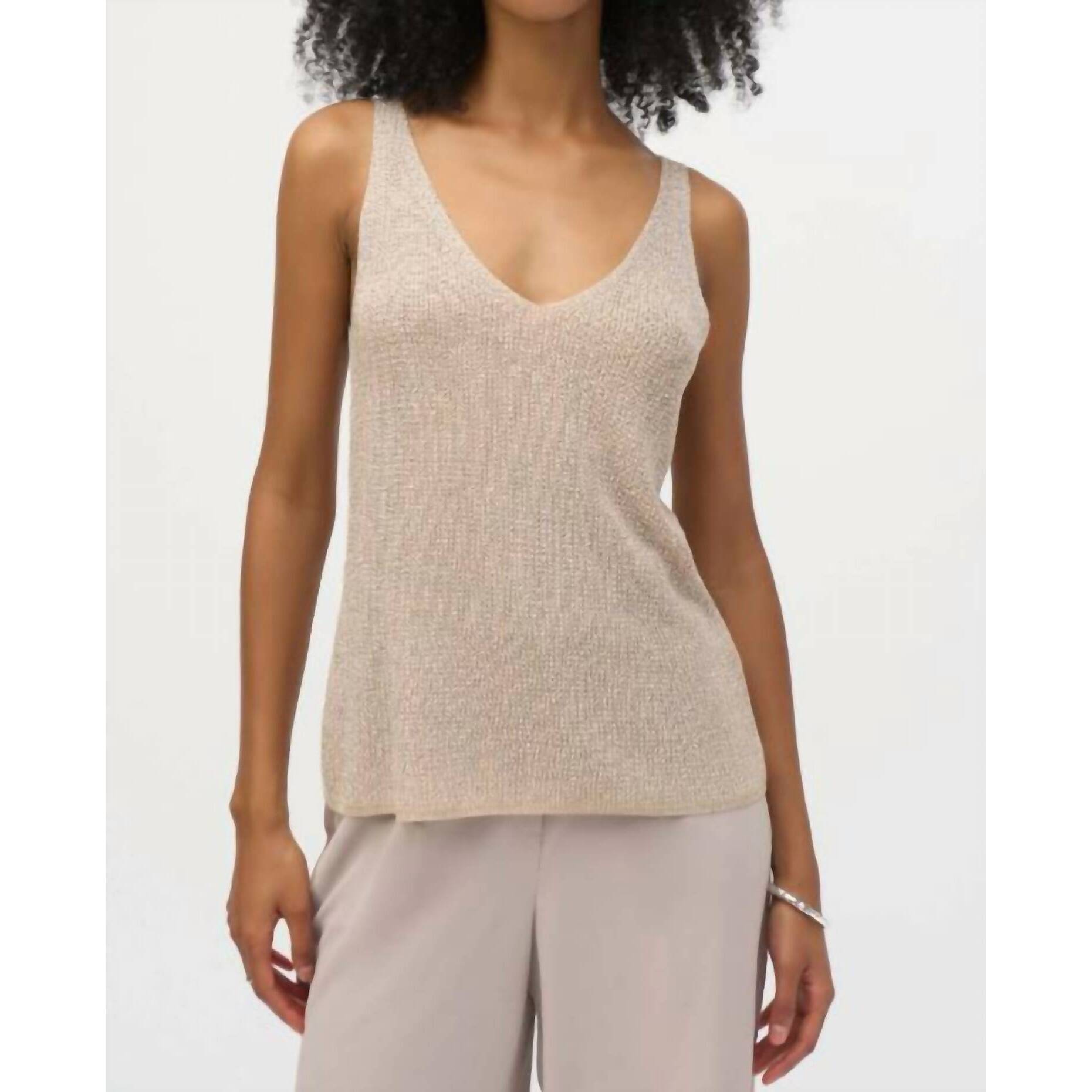 New Joseph Ribkoff Crystal Top In Champagne